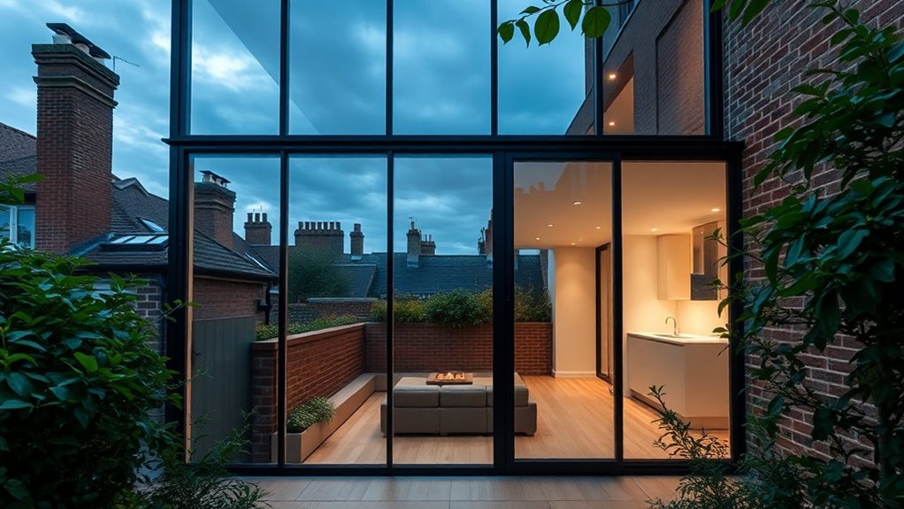 Glass Extension Walls Fulham