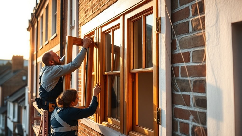 Wooden Window Installation Fulham