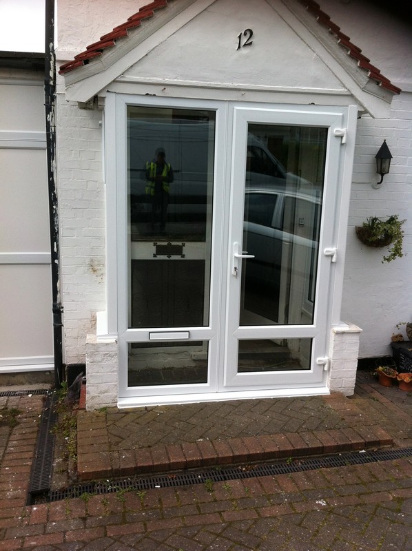 uPVC French doors fitted as front entrance in Fulham