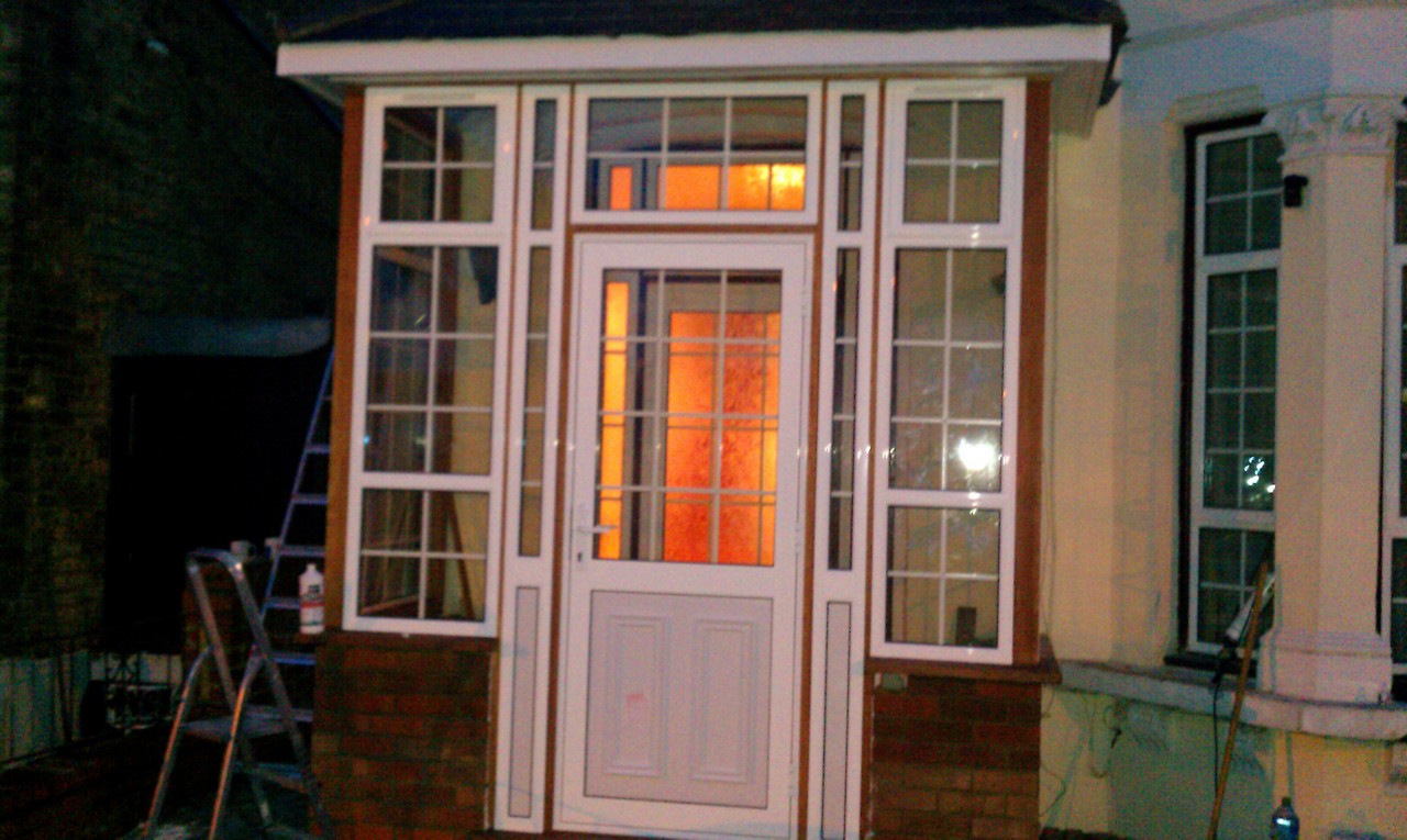 uPVC porch with Georgian bar glazing installed in Fulham